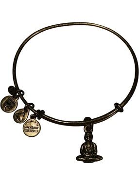Alex & Ani Gold Buddha Charm Bangle Bracelet